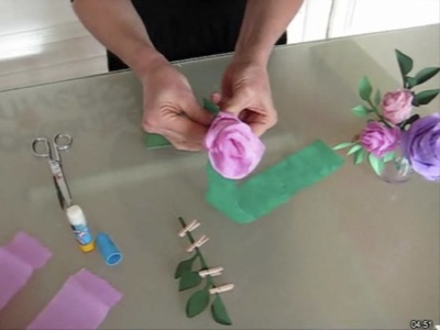 Comment Fabriquer Des Roses En Papier Crepon Apprendre Facile