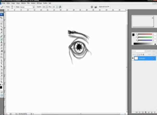 dessiner un œil sur Photoshop